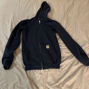 Carhartt Dark Blue Full-Zip Hoodie